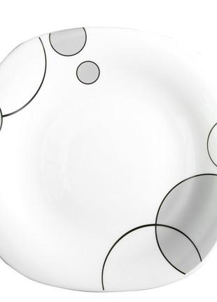 Тарілка десертна vittora сірі бульбашки v-215sgb 21.5 см