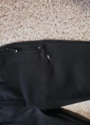 Мужские спортивные штаны на флисе nike черные2 фото