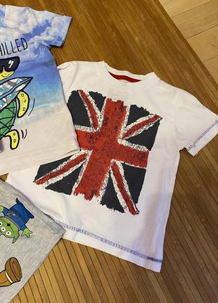 Пакет футболок с крутыми принтами на мальчика, marks &amp; spencer, tu, nutmeng, 1.5-2 года4 фото