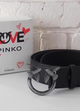Женский ремень кожаный широкий пояс pinko