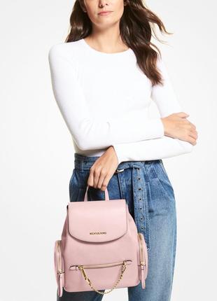 Распродажа акцийй позиций! розовый кожаный рюкзак michael kors