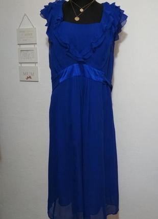 100% шёлк большой размер роскошное яркое шёлковое платье миди супер качество!!!2 фото