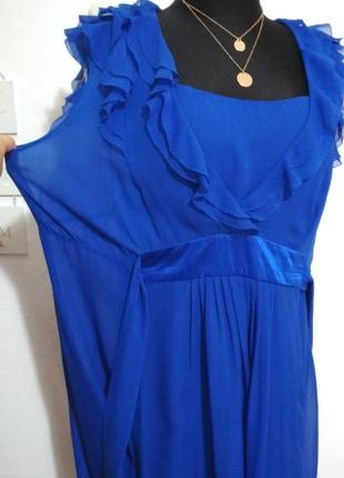 100% шёлк большой размер роскошное яркое шёлковое платье миди супер качество!!!3 фото