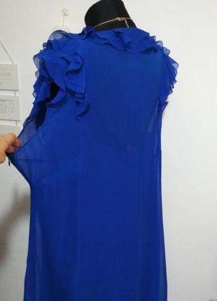 100% шёлк большой размер роскошное яркое шёлковое платье миди супер качество!!!9 фото