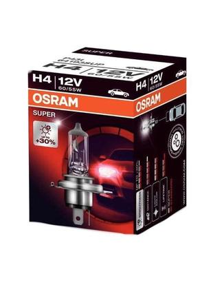 Галогенні лампи osram super h4 55w 12v (64193sup-fs)
