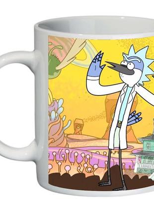Кухоль звичайний мультик regular show (чашка-supercup-rs-0011)