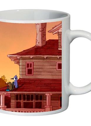 Кухоль звичайний мультик regular show (чашка-supercup-rs-006)