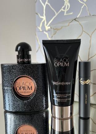 Подарунковий набір ysl black opium2 фото