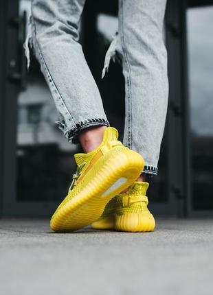 Adidas yeezy boost 350 v2 yellow glow in dark - скидка.3 фото