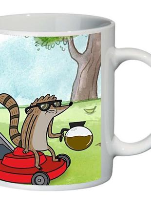 Кухоль звичайний мультик regular show (чашка-supercup-rs-0019)