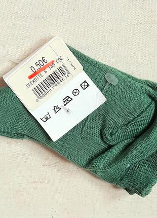 Носочки носки зеленые высокие хлопковые размер 23-242 фото