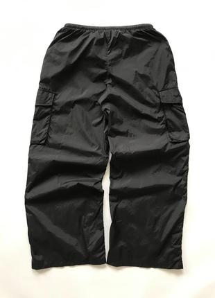 Шикарні карго - штани, парашути. shein чорного кольору, розмір m-l3 фото