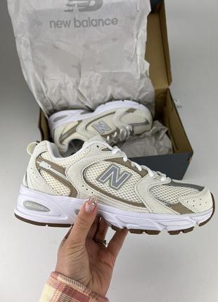 New balance 530 mr530gb кроссовки, оригинальные кроссовки консультаторской бритвенные бежевые1 фото