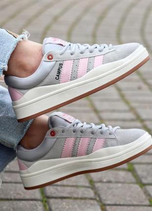 Кроссовки adidas campus grey x bad bunny