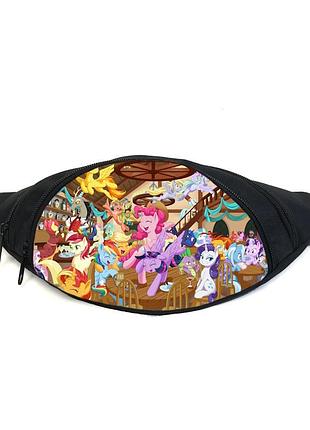 Поясная сумка бананка мой маленький пони my little pony (gb-mlp 017) gear bag черная