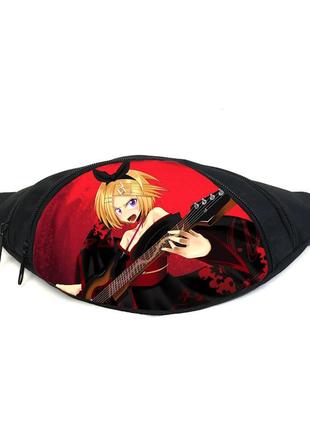 Поясна сумка бананка кагаміне рін kagamine rin (gb kgr 06) gear bag чорна