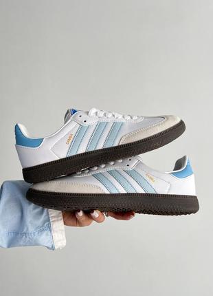 Adidas samba og 'white halo blue'2 фото