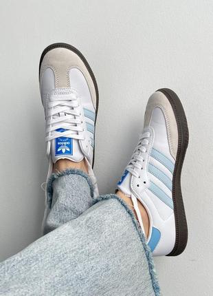 Adidas samba og 'white halo blue'10 фото