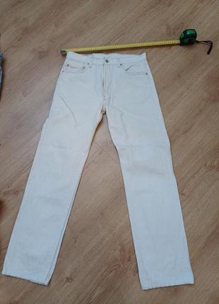 Джинсы белые levi's 501 5923 w 34 l 36
 made in u.s.a1 фото