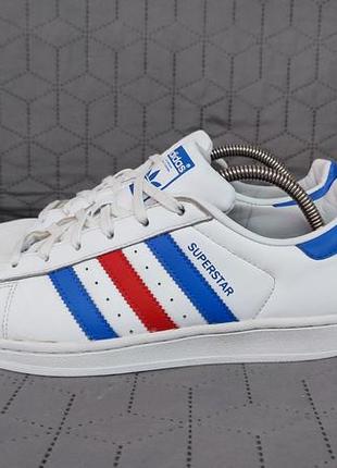 Кожаные кроссовки adidas superstar, 40 р., 25,5 см3 фото