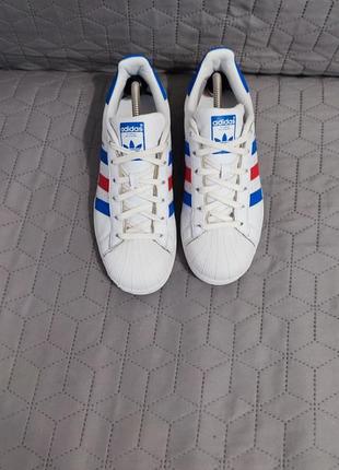 Кожаные кроссовки adidas superstar, 40 р., 25,5 см5 фото