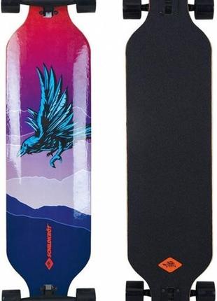 Лонгборд schildkröt longboard freeride 41" god feather чорний/мультіколор (510691)