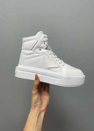 Prada re-nylon bryshed high white2 фото