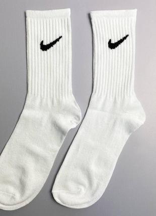 Набор мужских носков nike высокие 5 пар в подарочной коробке найк белые 41-45 р8 фото