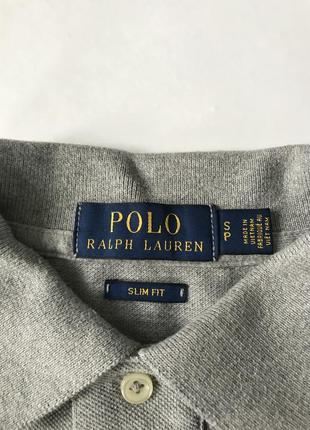 Шикарна футболка polo ralph lauren сірого кольору, розмір s4 фото