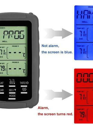 Цифровий термометр для м'яса два щупа №00306 фото