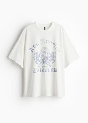 Футболка california h&amp;m, футболка оверсайз1 фото