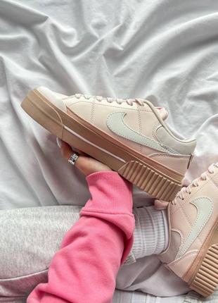 Nike wmns court legacy lift 'light soft pink'6 фото