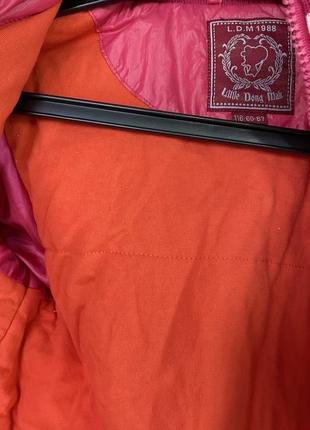 Детская розовая куртка весна осень 116 бомбер теплая5 фото