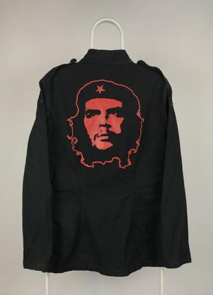 Милитари армейская куртка с большим логотипом che guevara vintage ralph avirex alpha1 фото