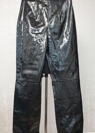 16arlington дизайнерские брюки из лаковой кожи4 фото
