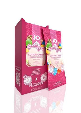 Foil display box - jo h2o lubricant - cotton candy - 12 x 10ml