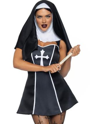 Костюм-монашки leg avenue naughty nun s, плаття, головний убір