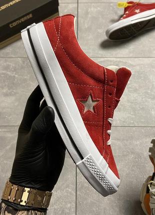 Женские кеды converse one star premium suede yellow, женские кеды конверс ван стар премиум