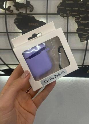 Чохол для навушників silicone case для airpods 1/2,чохол для навушників аірподс 1/2