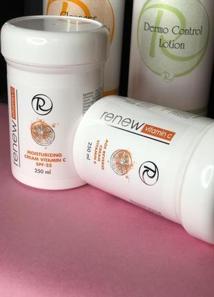 Кремы дневной ночной увлажняющий питательный renew cream vitamin c и spf-25