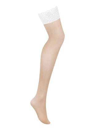 Панчохи obsessive heavenlly stockings xl/2xl, широка гумка3 фото