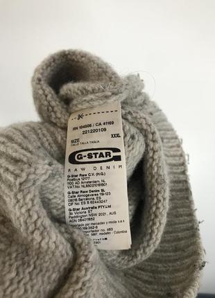 Красивый объёмный свитер g star raw pit shawl collar knit vintage ralph calvin klein4 фото