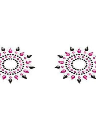 Пестіс з кристалів petits joujoux gloria set of 2 - black/pink...