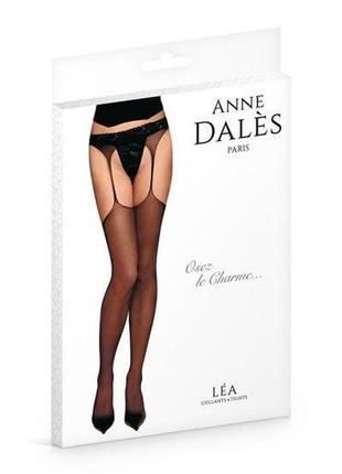 Панчохи з поясом anne de ales lea t2 black, відмінно для pinup...3 фото