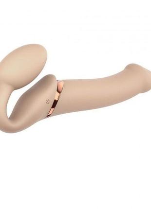 Безремний страпон із вібрацією strap-on-me vibrating flesh l (...