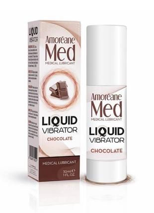 Лубрикант з ефектом вібрації amoreane med liquid vibrator choc...