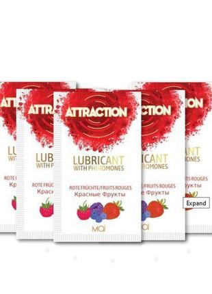 Пробник лубриканта с феромонами mai attraction lubs red fruits...