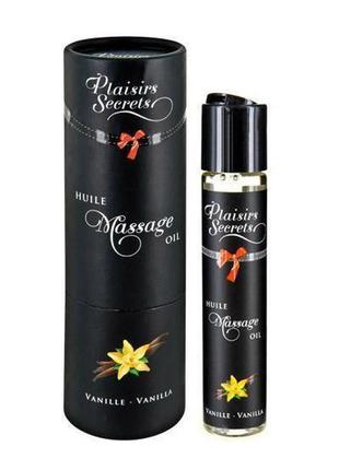 Масажна олія plaisirs secrets vanilla (59 мл) з афродизіаками,...