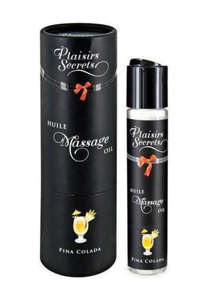 Масажна олія plaisirs secrets pina colada (59 мл) з афродизіак...