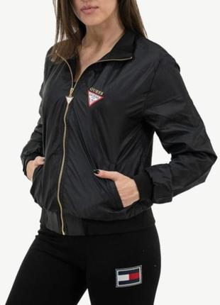 Брендовая женская ветровка guess черная 01852